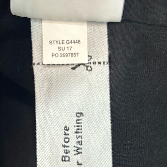 J. Crew Black Irish Linen Sheath Dress Drape Knot Size 6 Formal Business - Picture 12 of 13